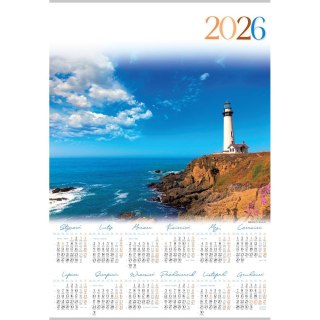 Kalendarz ścienny BALONY plakatowy 607mm x 880mm Lucrum (PL06)