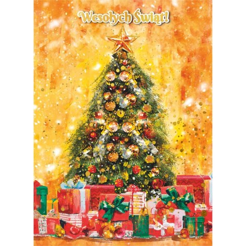 Kartka składana BN CHOINKA Z PREZENTAMI B6 Henry (5907465667050)