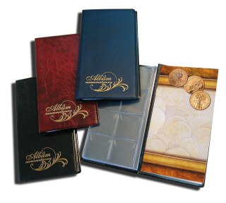 Klaser numizmatyczny Z NOTESEM czarny [mm:] 108x195 Warta (112-016)