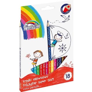 Kredki ołówkowe 18 kol. Fiorello (170-2187)