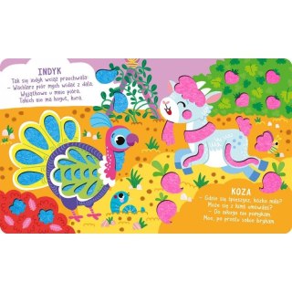 Książka dla dzieci Zwierzęta na wsi. Książeczka z miękkim filcem