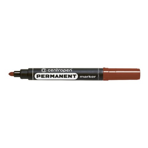 Marker permanentny wkład brązowy 2,5mm okrągła końcówka Centropen (8566)