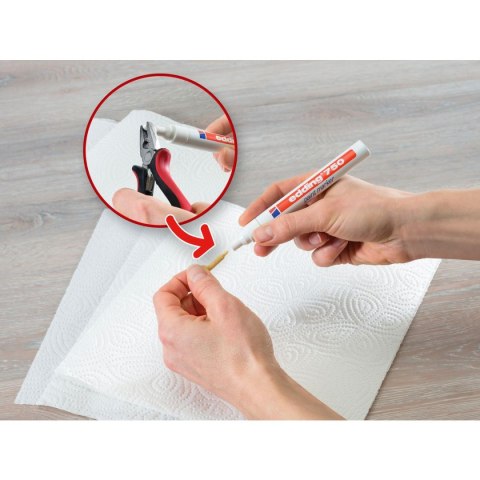 Marker specjalistyczny wkład srebrny 2,0-4,0mm okrągła końcówka Edding (750/054/S ED)