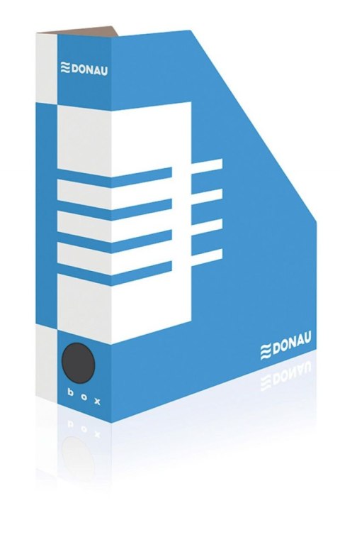 Pojemnik na dokumenty pionowy A4 niebiesko-biały tektura [mm:] 100x257x 320 Donau (7648001FSC-10)