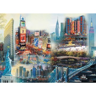 Puzzle drewniane New York - Collage 1000 el. Trefl (20147)