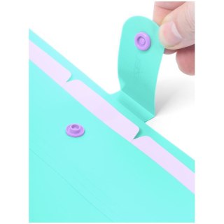 Teczka z przegródkami A4 kolor: turkusowy 5 przegródek Berlingo (4260709080307)