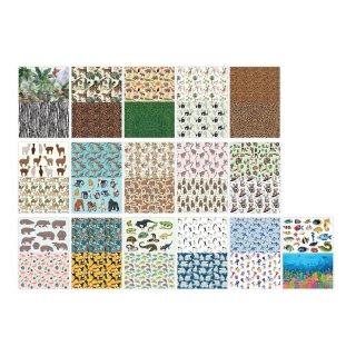Zeszyt papierów kolorowych ANIMALS WILD A4 80g 15k Happy Color (HA 3808 2030-MW)