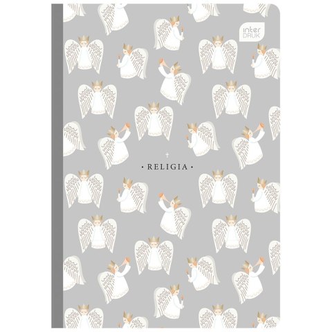 Zeszyt tematyczny Religia z poddrukiem A5 32k. 70g krata Interdruk (ZE32KF#RPOD)