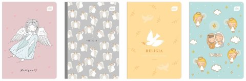 Zeszyt tematyczny Religia z poddrukiem A5 32k. 70g krata Interdruk (ZE32KF#RPOD)