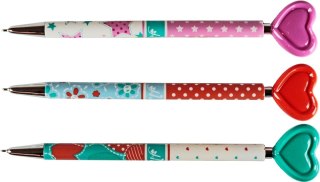 Długopisy automatyczne Heart ABP87575 M&G 0,5 mm niebieski wkład