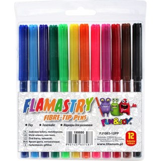 Flamaster 12 kol. Fun&Joy (FJ1003-12PP)