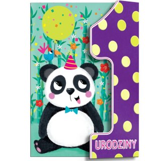 Kartka składana Karnet A5 z klapką roczek panda A5 Henry (5905701487844)