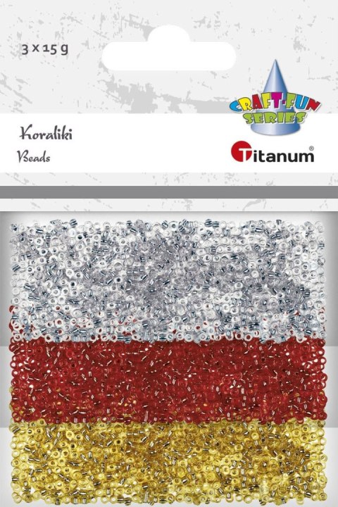 Koraliki kreatywne Craft-Fun Series 3 kolory Titanum