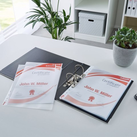 Koszulki na dokumenty A4 kolor: przezroczysty typu L Esselte (56193)