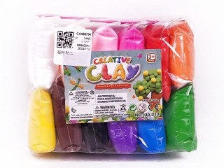 Masa plastyczna dla dzieci pianka 12szt. mix Bigtoys (BPLA7346)