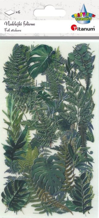 Naklejka (nalepka) Craft-Fun Series Liście foliowe Titanum (25MD001)