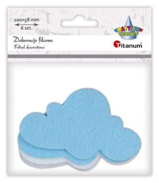 Ozdoba filcowa Craft-Fun Series chmury Titanum (20CR0312-20)