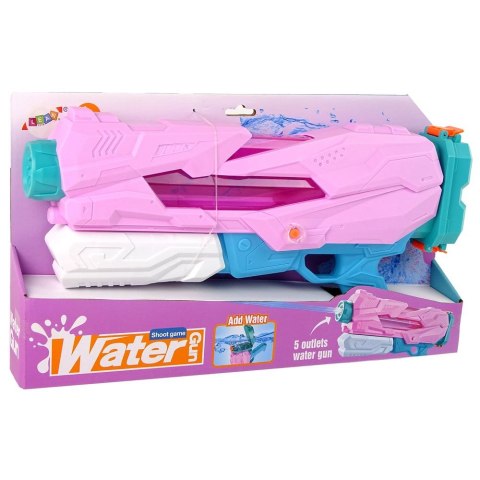 Pistolet na wodę 800 ml Różowy Zasięg 8 m Lean (13119)