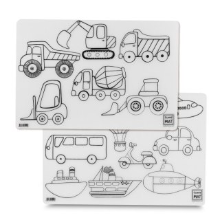 Podkład na biurko FUNNY MAT TRANSPARENT POJAZDY I zest.2szt sfu4142 polipropylen PP [mm:] 335x480 Strigo (8681379341424)
