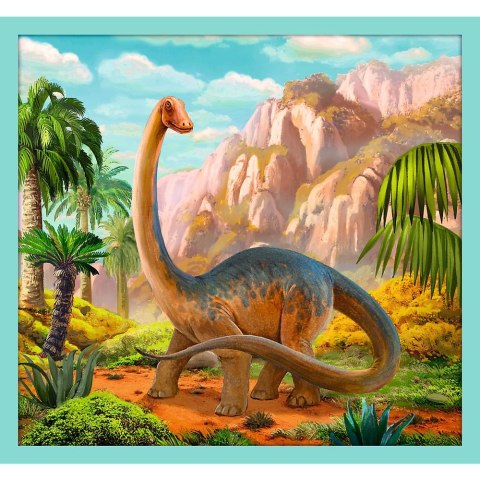 Puzzle W świecie Dinozaurów 10w1 el. Trefl (90390)