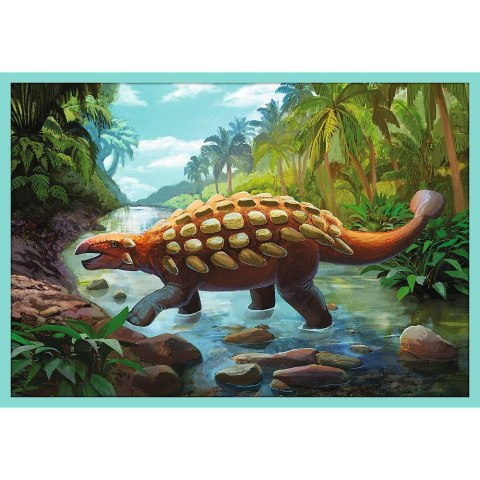 Puzzle W świecie Dinozaurów 10w1 el. Trefl (90390)