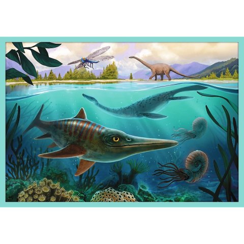 Puzzle W świecie Dinozaurów 10w1 el. Trefl (90390)