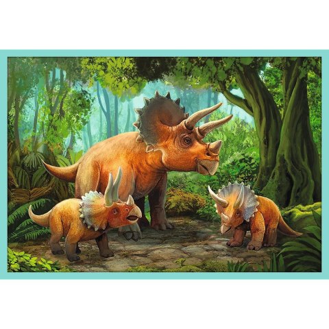 Puzzle W świecie Dinozaurów 10w1 el. Trefl (90390)