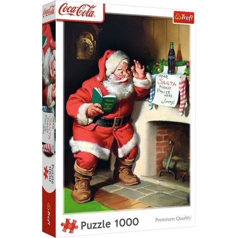 Puzzle Xmass Mikołaj przy kominku Trefl (10922)