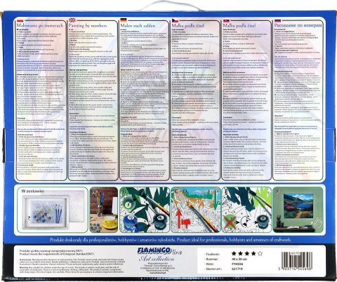 Zestaw kreatywny Malowanie po numerach 40x50cm Pomost nad morzem Flamingo Line (fyh036)