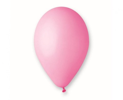 Balon gumowy 100 szt. różowy jasny 12cal Godan (G110/06)