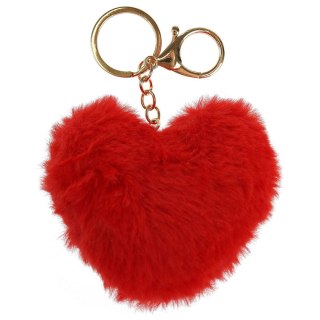 Brelok puchate serce Arpex (WA3919)