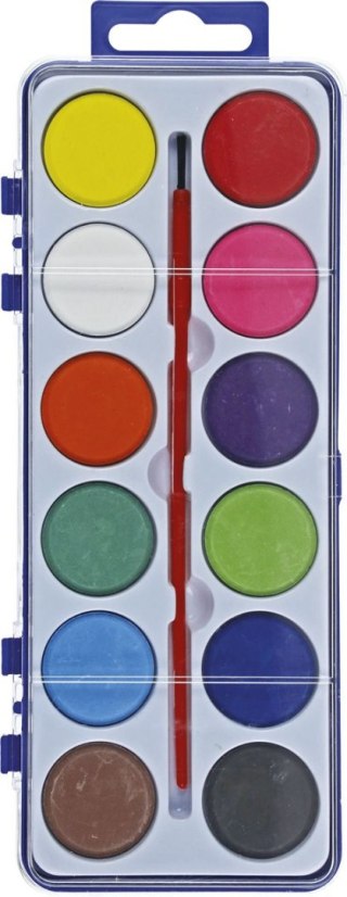 Farby akwarelowe 12 kolor. Flamingo (FL-12K28PUD)