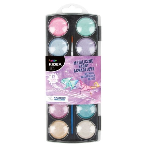 Farby akwarelowe 12 kolor. Kidea (MFA12KKA)