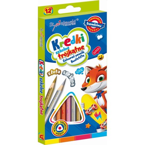 Kredki ołówkowe 12 kol. St.Majewski