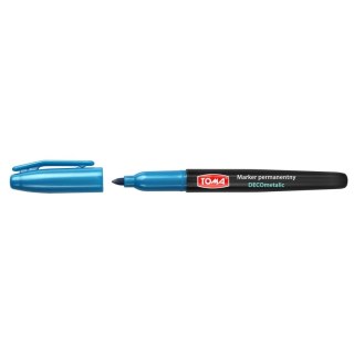 Marker permanentny czerwony wkład czerwony 1,2mm okrągła końcówka Toma (TO-324)