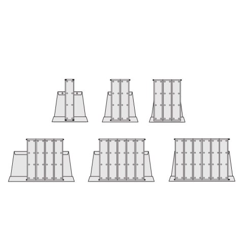 Podstawa biurkowa na 10 paneli prezentacyjnych Tarifold A4 pusta
