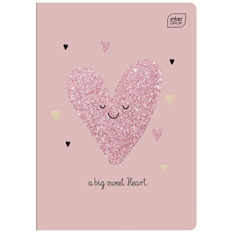 Zeszyt Glitter 5902277313782 A5 32k. 70g krata Interdruk