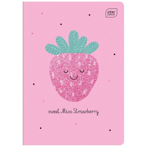 Zeszyt Glitter 5902277313782 A5 32k. 70g krata Interdruk