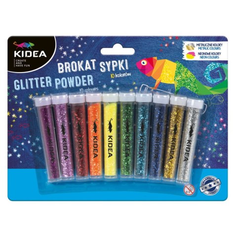 Brokat kolor: mix 10 kolor. Kidea (BS10KA)