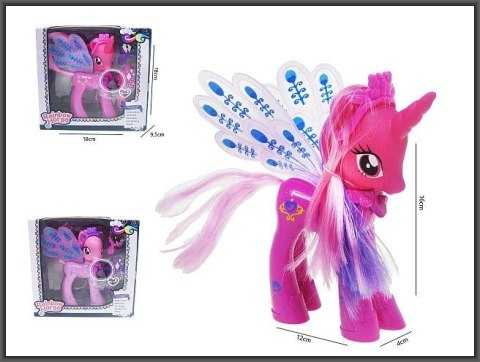 Figurka Konik / jednorożec ze skrzydełkami światło dźwięk Hipo (H12717)