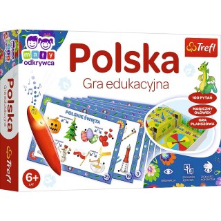 Gra edukacyjna Mały Odkrywca i Magiczny Ołówek Polska Magiczny ołówek Trefl (02114)