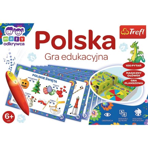 Gra edukacyjna Mały Odkrywca i Magiczny Ołówek Polska Magiczny ołówek Trefl (02114)