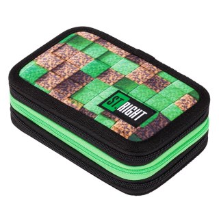 Piórnik PIXEL CUBES POTRÓJNY PC-05 5903235666902 St.right (Z WYPOSAŻENIEM)