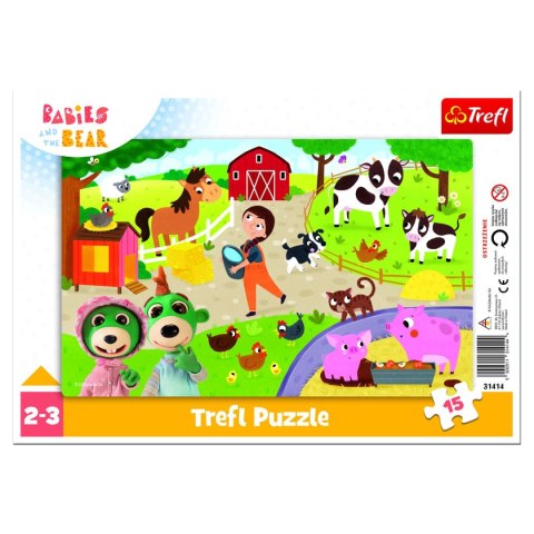 Puzzle Urocze bobaski 15 el. Trefl (31414)