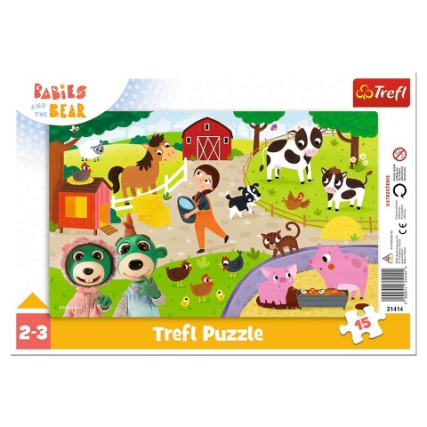 Puzzle Urocze bobaski 15 el. Trefl (31414)