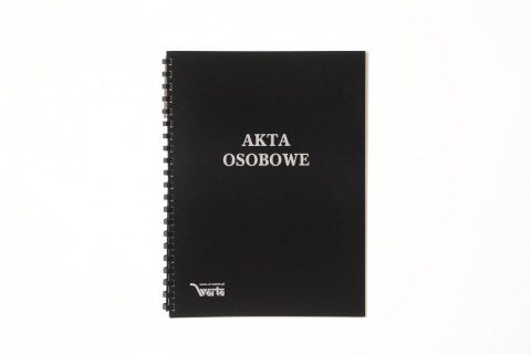 Teczka do akt osobowych zadrukowana ABCDE A4 czarny Warta (339-099)