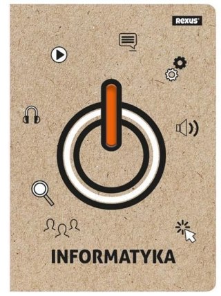 Zeszyt informatyka A5 58k. krata Rexus (5160)