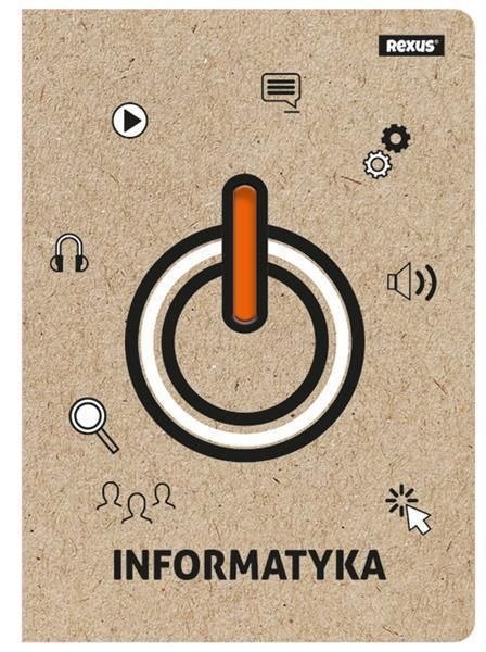 Zeszyt informatyka A5 58k. krata Rexus (5160)