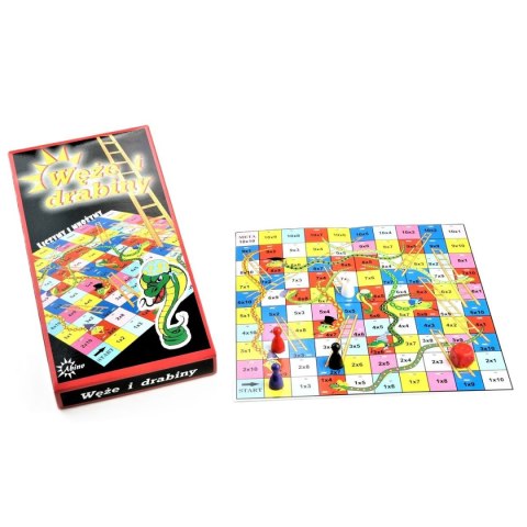 Gra planszowa wężę i drabiny węże i drabiny Abino (532942)