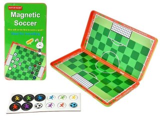 Gra zręcznościowa piłkarzyki magnetyczne, w metalowym pudełku Adar (608580)